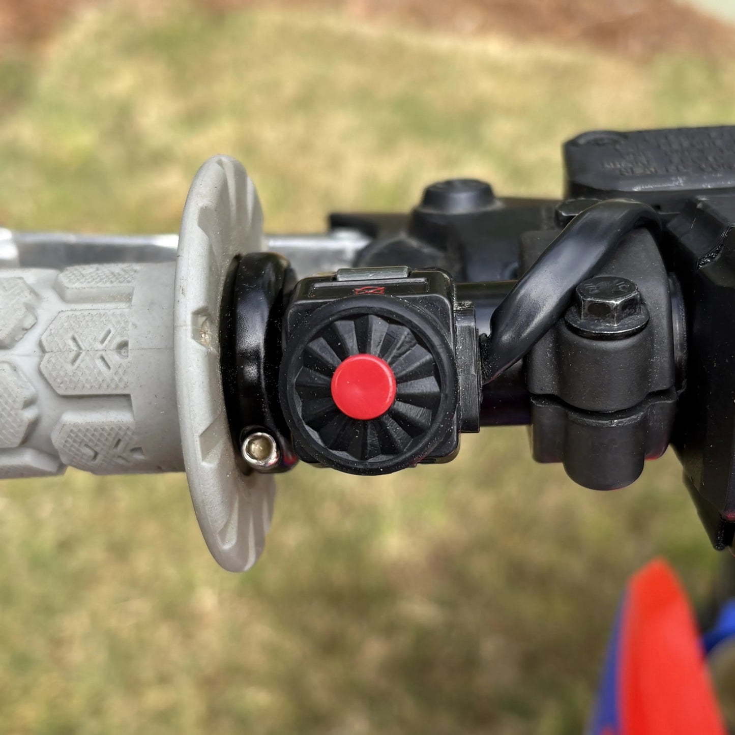 Close up of the Start/Kill Switch for Beta RR Enduro Motorcycles