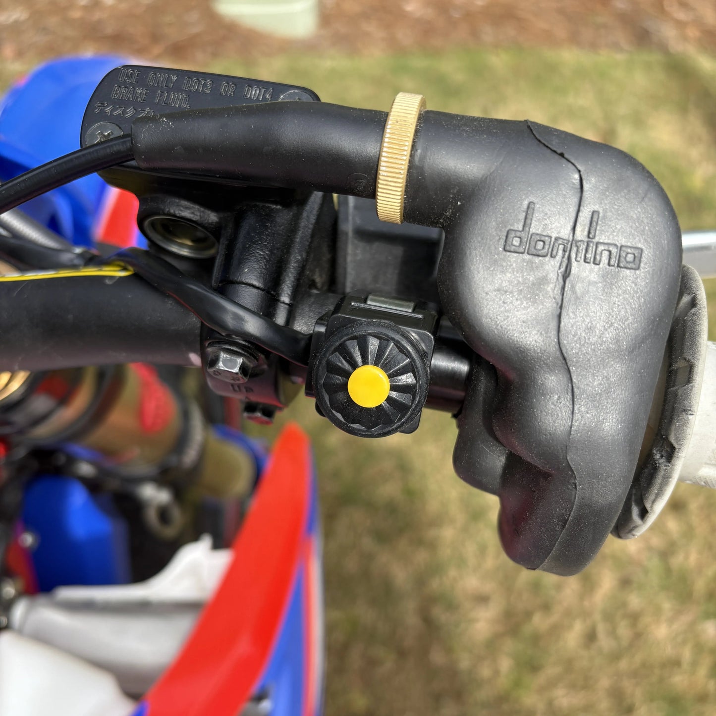 Start button of the Start/Kill Switch for Beta RR Enduro Motorcycles